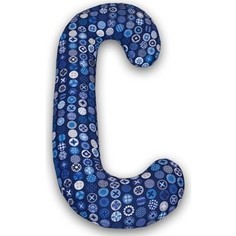 Подушка для кормления Ceba Baby DUO (Себа Беби Дуо) Jersey Circles blue трикотаж W-705-071-162