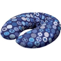 Подушка для кормления Ceba Baby Mini (Себа Беби Мини) Circles blue трикотаж W-702-071-162
