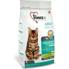 Сухой корм 1-ST CHOICE Neutered Cat Weight Control Chicken Formula с курицей контроль веса для стерилизованных кошек 2,72кг (102.1.261)