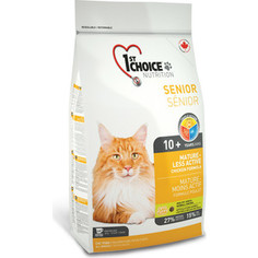 Сухой корм 1-ST CHOICE Senior Cat Less Active Chicken Formula с курицей для пожилых и малоактивных кошек 5,44кг (102.1.272)