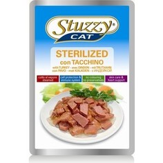 Паучи Stuzzy Cat Sterelized Skin Care & Heart Support with Turkey кусочки в соусе с индейкой для стерилизованных кошек 100г (132.С2458)