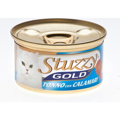 Консервы Stuzzy Cat Gold Tuna & Squid кусочки в собственном соку с тунцом и кальмарами для кошек 85г (132.С400)