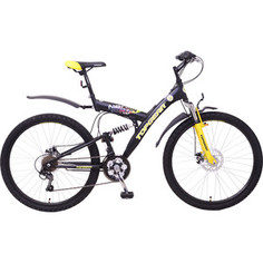 Top Gear Велосипед 26 Neon 225, 18 скоростей, матовые цвета черный/желтый (ВН26417)