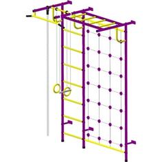 Детский спортивный комплекс Пионер С4С пурпурно/жёлтый