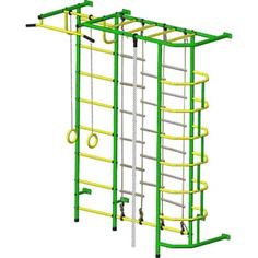 Детский спортивный комплекс Пионер С5ЛМ зелёно/жёлтый