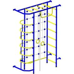 Детский спортивный комплекс Пионер 9М сине/жёлтый