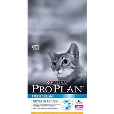 Сухой корм PRO PLAN OPTIRENAL House Cat Rich in Chicken с курицей для кошек живущих в помещении 1,5кг (12172040)