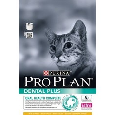 Сухой корм PRO PLAN DENTAL PLUS Oral Health Complete Adult Cat Rich in Chicken с курицей здоровье полости рта для кошек 1,5кг (12229452)