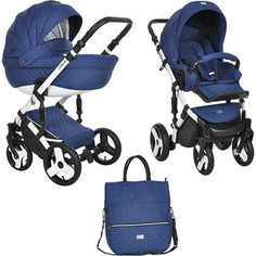 Коляска 2 в 1 Deltim Hugo 2 в 1 (рама, короб, прогулка) Синий