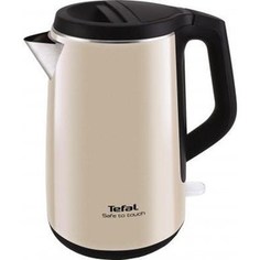 Чайник электрический Tefal KO371 I30 Safe to touch бежевый/черный