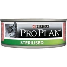 Консервы PRO PLAN Adult Cat Sterilised Pate with Tuna & Salmon паштет с тунцом и лососем для стерилизованных кошек 85г (12171995)