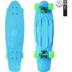 RT 401-B Скейтборд Fishskateboard 22 винил 56,6х15 с сумкой BLUE/green