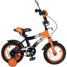 Velolider 12A-1287OR 2-х колесный велосипед 12 LIDER SHARK оранжевый/черный