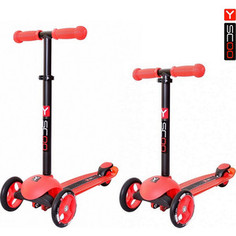 Y-Scoo Самокат трехколесный RT TRIO DIAMOND 120 red