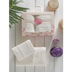 Набор из 2 полотенец Meteor Rose Gerden махра (50х90/70х140) (8501 кремовый)