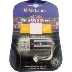 Флеш-диск Verbatim 32Gb Mini Cassette Edition Black (49391)