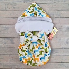 СуперМаМкет Конверт на выписку JustCute Лошадки лето, бант (JCL-LSHD-BT)