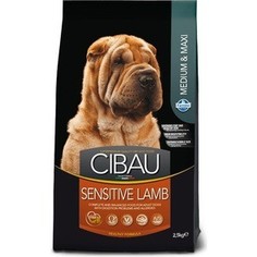 Сухой корм Farmina CIBAU Sensitive Lamb Medium & Maxi Breed с ягненком для взрослых собак средних и крупных пород 2,5кг (30979)