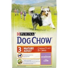 Сухой корм DOG CHOW Adult Mature 5+ with Lamb с ягненком для собак в возрасте 5-9 лет 2,5кг (12308781)