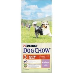 Сухой корм DOG CHOW Adult Mature 5+ with Lamb с ягненком для собак в возрасте 5-9 лет 14кг (12308570)