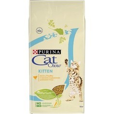 Сухой корм CAT CHOW Kitten rich in Poultry с домашней птицей для котят 15кг (12118695)
