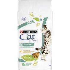 Сухой корм CAT CHOW Adult Sterelised rich in Poultry с домашней птицей для стерилизованных кошек 15кг (12147058)