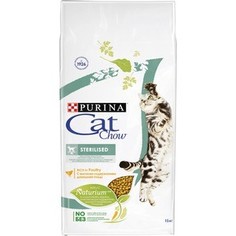 Сухой корм CAT CHOW Adult Sterelised rich in Poultry с домашней птицей для стерилизованных кошек 15кг (12147058)