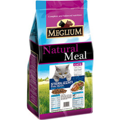 Сухой корм MEGLIUM Natural Meal Cat Adult Neuterd Chicken & Fish с курицей и рыбой для стерилизованных кошек 3кг (MGS1203)