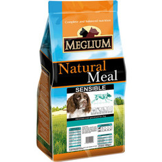 Сухой корм MEGLIUM Natural Meal Dog Adult Sensible Lamb & Rice с ягненком и рисом для взрослых собак с чувствительным пищеварением 3кг (MS1903)