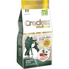 Сухой корм Crockex Wellness Adult Mini Duck Meat & Vegetables & Fructs с уткой и рисом для собак мелких пород 7,5кг (MCF2807)