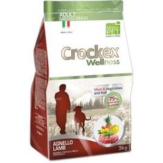 Сухой корм Crockex Wellness Adult Medio-Maxi Lamb Meat & Vegetables & Fructs с ягненком и рисом для собак средних и крупных пород 12кг (MCF3812)
