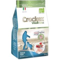 Сухой корм Crockex Wellness Adult Medio-Maxi Fish Meat & Vegetables & Fructs с рыбой и рисом для собак средних и крупных пород 12кг (MCF3912)