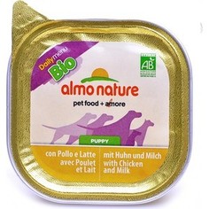 Консервы Almo Nature Daily Menu Bio Puppy with Chicken and Milk паштет с курицей и молоком для собак 300г (2404)