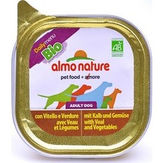 Консервы Almo Nature Daily Menu Adult Dog with Veal and Carrots паштет с телятиной и морковью для собак 100г (0578)