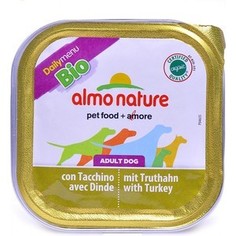 Консервы Almo Nature Daily Menu Bio Adult Dog with Turkey паштет с индейкой для собак 100г (1179)