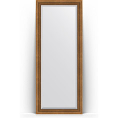 Зеркало пристенное напольное с фацетом Evoform Exclusive Floor 82x202 см, в багетной раме - бронзовый акведук 93 мм (BY 6122)