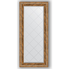 Зеркало с гравировкой Evoform Exclusive-G 55x125 см, в багетной раме - виньетка античная бронза 85 мм (BY 4058)