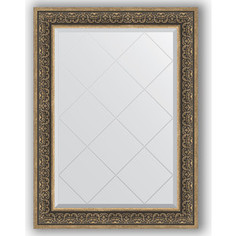 Зеркало с гравировкой Evoform Exclusive-G 79x106 см, в багетной раме - вензель серебряный 101 мм (BY 4207)