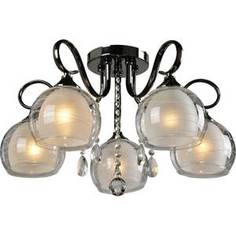 Потолочная люстра IDLamp 877/5PF-Darkchrome