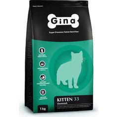 Сухой корм Gina Denmark KITTEN 33 с курицей, ягненком и рисом для котят 18кг (080015.3)