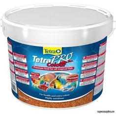 Корм Tetra TetraPro Colour Crisps Premium Food for All Tropical Fish чипсы усиление окраски для всех видов тропических рыб 10л (140516)