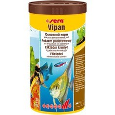 Корм SERA VIPAN Floating Flakes Staple Food for All Ornamental Fish плавающие хлопья для всех видов декоративных рыб 1л (210г)