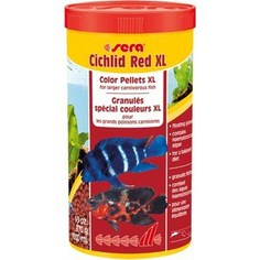 Корм SERA CICHLID RED XL Color Pellets XL for Larger Carnivorous Fish цветные гранулы для крупных плотоядных рыб 1л (370г)