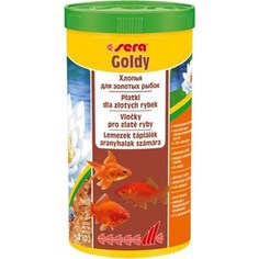 Корм SERA GOLDY Goldfish Flakes Floating Food плавающие хлопья для золотых рыбок 1л (210г)