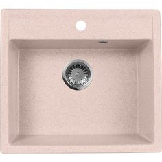 Кухонная мойка AquaGranitEx M-56 560х500 розовый (M-56 (315))