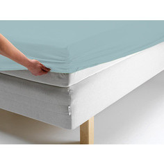 Простыня Ecotex трикотаж на резинке 140x200x20 см (ПРТ14 голубой)