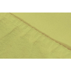 Простыня Ecotex махровая на резинке 140х200х20 см (ПРМ14 салатовый)