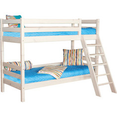 Детская двухъярусная кровать Мебельград Соня с наклонной лестницей, вариант 10