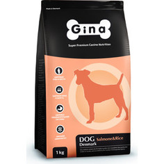Сухой корм Gina Denmark DOG Salmon & Rice с лососем и рисом для взрослых собак 3кг (400116.1)