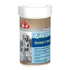 Пивные дрожжи 8in1 Excel Brewers Yeast забота о коже и шерсти для кошек и собак 780таб